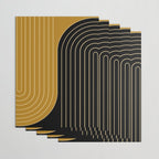 Two Tone Line Curvature IX Wrapping Paper Gallery Image 3