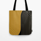 Two Tone Line Curvature IX Tote Bag Gallery Image 1