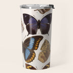Vintage Scientific Insect Butterfly Moth Biological Hand Drawn Species Art Illustration Travel Mug Gallery Image 2