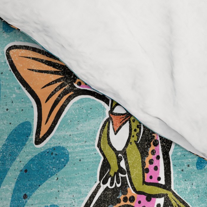 Rodeo Frogs - Aqua Comforter Gallery Image 4