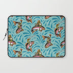 Rodeo Frogs - Aqua Laptop Sleeve Gallery Image 1