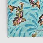 Rodeo Frogs - Aqua Poster Gallery Image 3