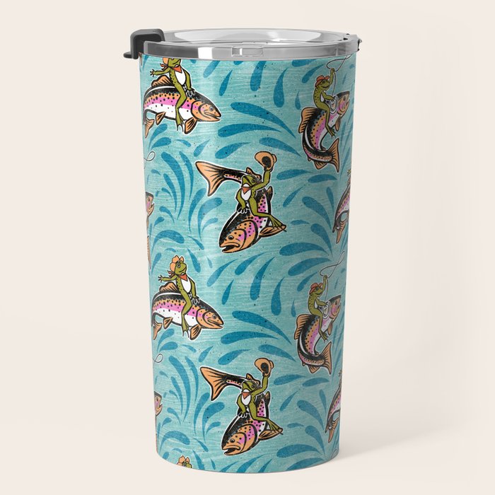 Rodeo Frogs - Aqua Travel Mug Gallery Image 3