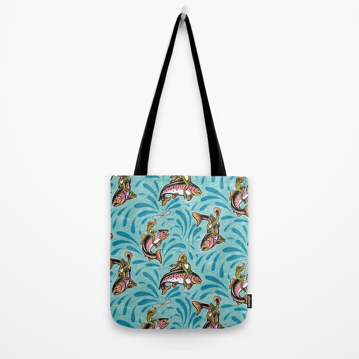 Rodeo Frogs - Aqua Tote Bag Gallery Image 2