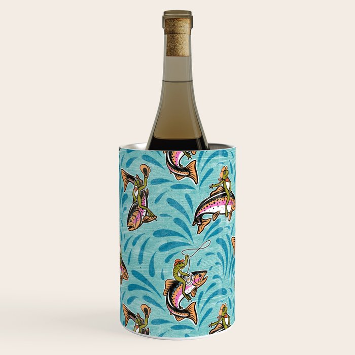 Rodeo Frogs - Aqua Wine Chiller Gallery Image 3