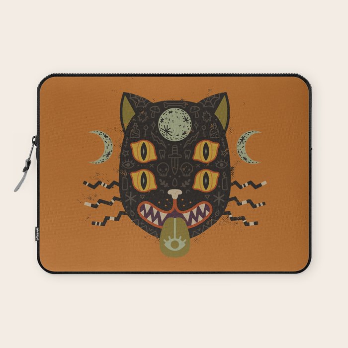 Spooky Cat Laptop Sleeve Gallery Image 1