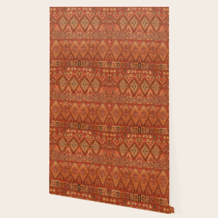 Traditional Vintage Heritage Moroccan Carpet  Wallpaper Gallery Image 2