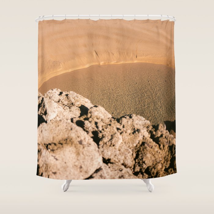 Shades of the Algarve | Beach travel photography Portugal Shower Curtain Gallery Image 1
