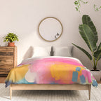 Pink reflection-abstract- pink, blue ,orange Comforter Gallery Image 3