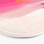 Pink reflection-abstract- pink, blue ,orange Bath Mat Gallery Image 3