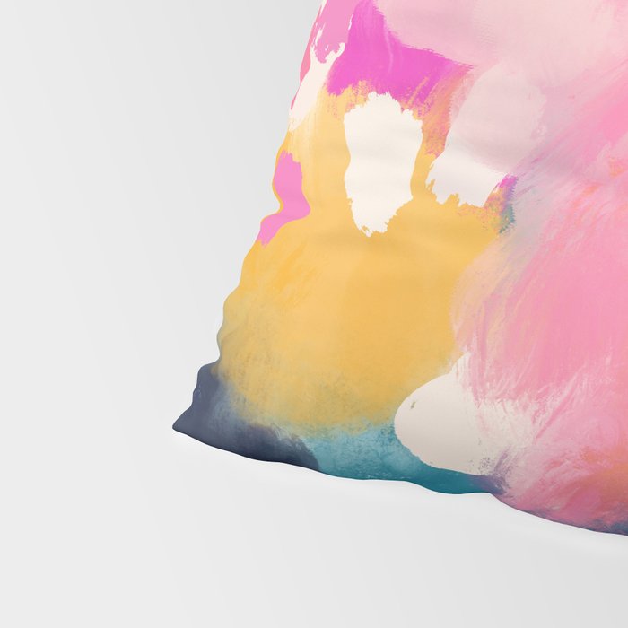 Pink reflection-abstract- pink, blue ,orange Pillow Sham Gallery Image 4