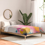 Pink reflection-abstract- pink, blue ,orange Comforter Gallery Image 2