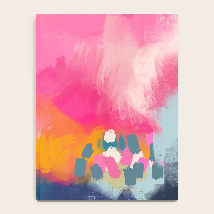 Pink reflection-abstract- pink, blue ,orange Notebook Gallery Image 4