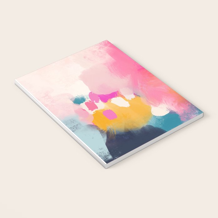 Pink reflection-abstract- pink, blue ,orange Notebook Gallery Image 3