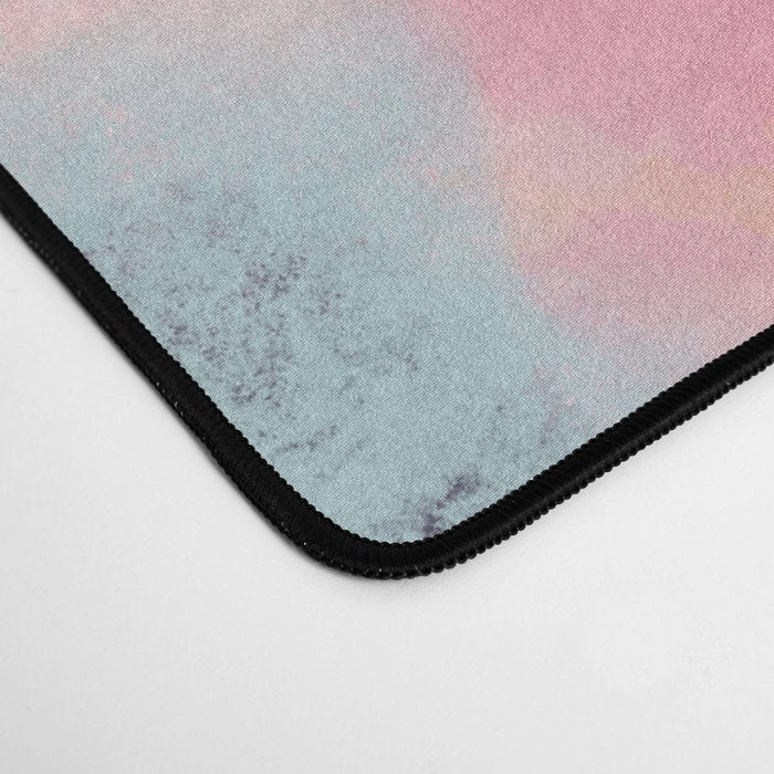 Pink reflection-abstract- pink, blue ,orange Desk Mat Gallery Image 4