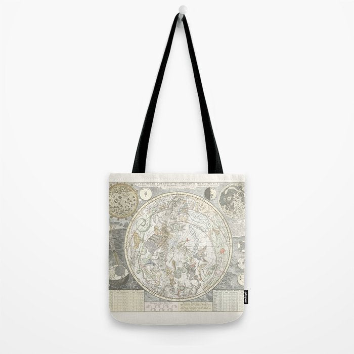 Star map of the Southern Starry Sky Tote Bag Gallery Image 2