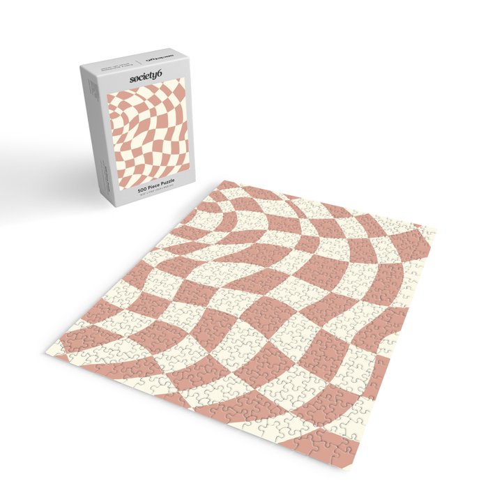 Checkers coral summer beach Jigsaw Puzzle Gallery Image 2