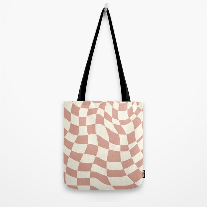 Checkers coral summer beach Tote Bag Gallery Image 2