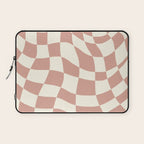 Checkers coral summer beach Laptop Sleeve Gallery Image 1