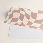 Checkers coral summer beach Wrapping Paper Gallery Image 2