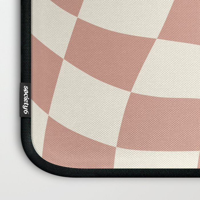 Checkers coral summer beach Laptop Sleeve Gallery Image 3