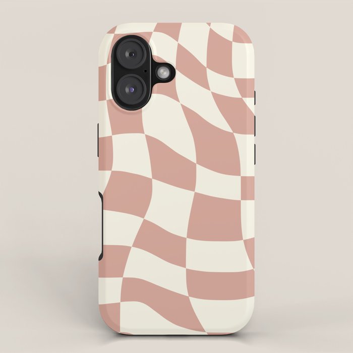 Checkers coral summer beach iPhone Case Gallery Image 1