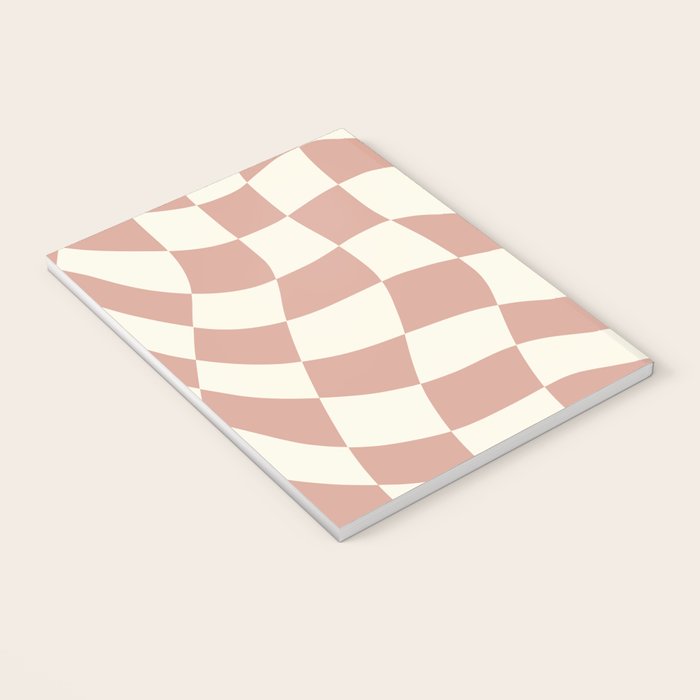 Checkers coral summer beach Notebook Gallery Image 3