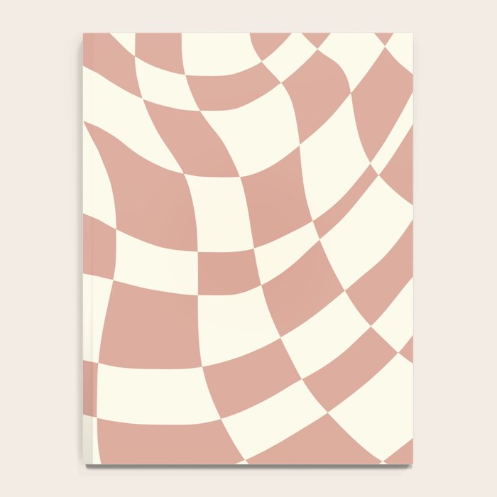 Checkers coral summer beach Notebook Gallery Image 4