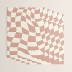 Checkers coral summer beach Wrapping Paper Gallery Image 3