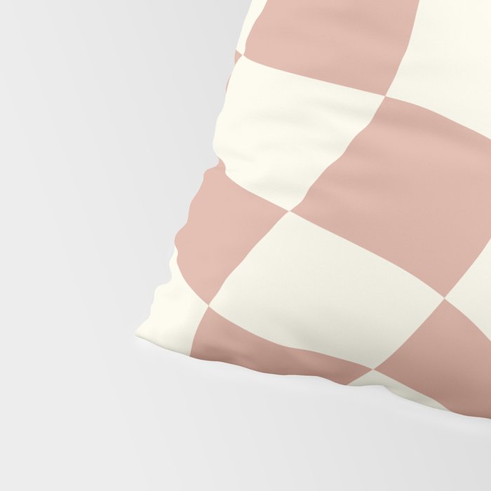 Checkers coral summer beach Pillow Sham Gallery Image 4