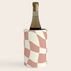 Checkers coral summer beach Wine Chiller Gallery Image 1