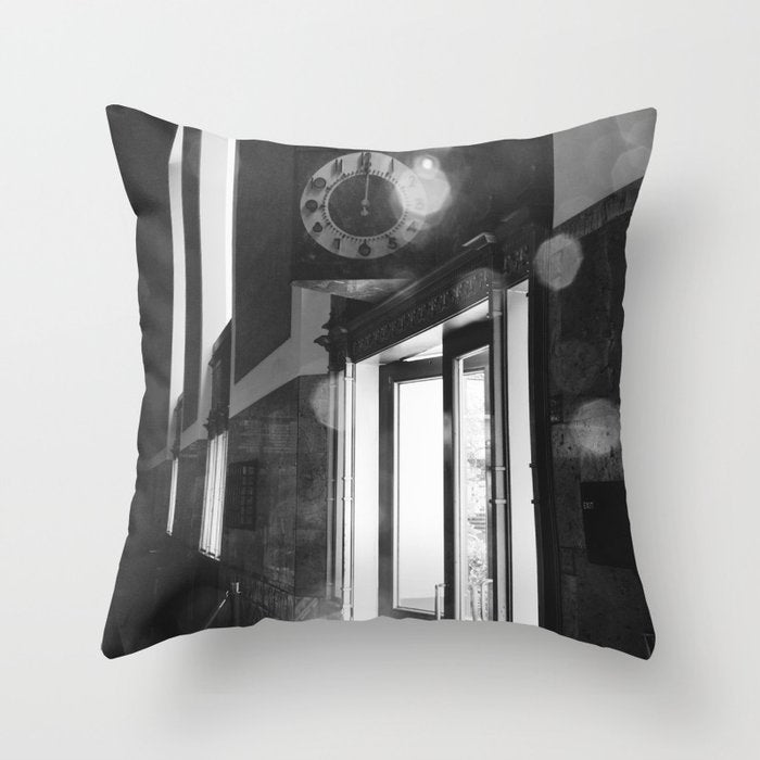 Union Station Los Angeles Photography x Art Deco Architecture Throw Pillow Gallery Image 6
