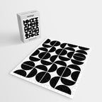 Mid Century Modern Geometric 04 Black Jigsaw Puzzle Gallery Image 2