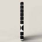 Mid Century Modern Geometric 04 Black iPhone Case Gallery Image 2