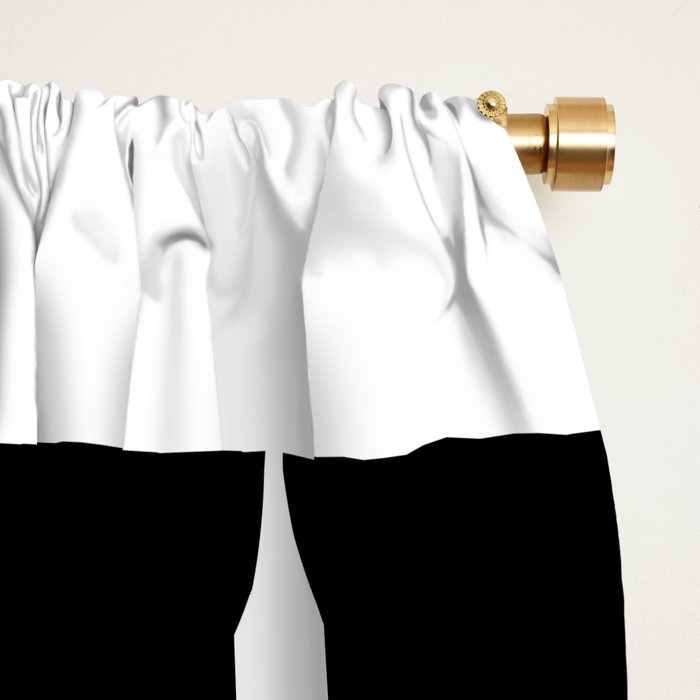 Mid Century Modern Geometric 04 Black Window Curtain Gallery Image 2