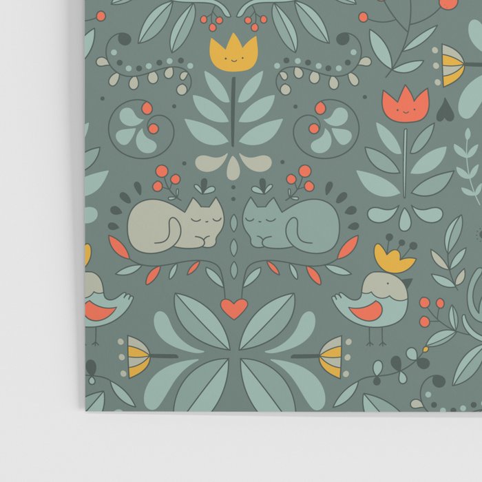 Swedish Folk Cats Poster Gallery Image 3