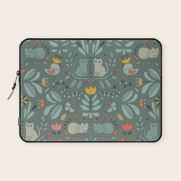 Swedish Folk Cats Laptop Sleeve Gallery Image 1