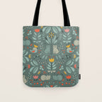 Swedish Folk Cats Tote Bag Gallery Image 1
