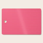 Ultra Fine Stripes Preppy Pink and Red Horizontal Pattern Cutting Board Gallery Image 1