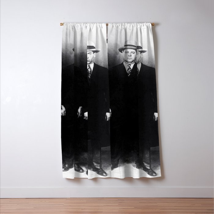 The Syndicate - 'Lucky' Luciano & New York gangsters Ed Diamond, Jack Diamond, & Fatty Walsh black and white photography / photographs Window Curtain Gallery Image 3