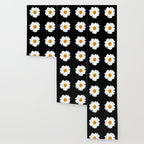Large White Daisy on Black Background #decor #society6 #buyart Wallpaper Gallery Image 3