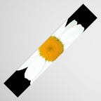 Large White Daisy on Black Background #decor #society6 #buyart Table Runner Gallery Image 3