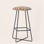 Bold Retro Checks Pattern - Small XX Stool Gallery Image 1