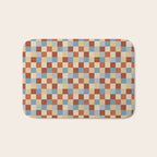 Bold Retro Checks Pattern - Small XX Bath Mat Gallery Image 1
