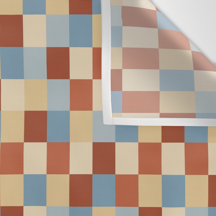Bold Retro Checks Pattern - Small XX Wall Tapestry Gallery Image 3