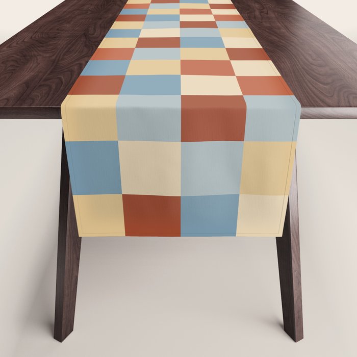 Bold Retro Checks Pattern - Small XX Table Runner Gallery Image 1
