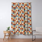 Bold Retro Checks Pattern - Small XX Window Curtain Gallery Image 5