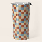Bold Retro Checks Pattern - Small XX Travel Mug Gallery Image 2