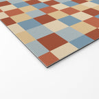Bold Retro Checks Pattern - Small XX Welcome Mat Gallery Image 2