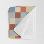 Bold Retro Checks Pattern - Small XX Throw Blanket Gallery Image 3